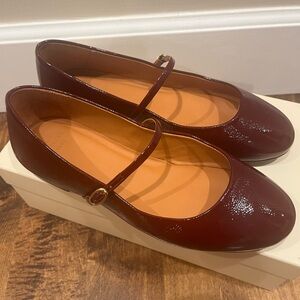 Sezane Meline Low Ballerina Flats, Size 6